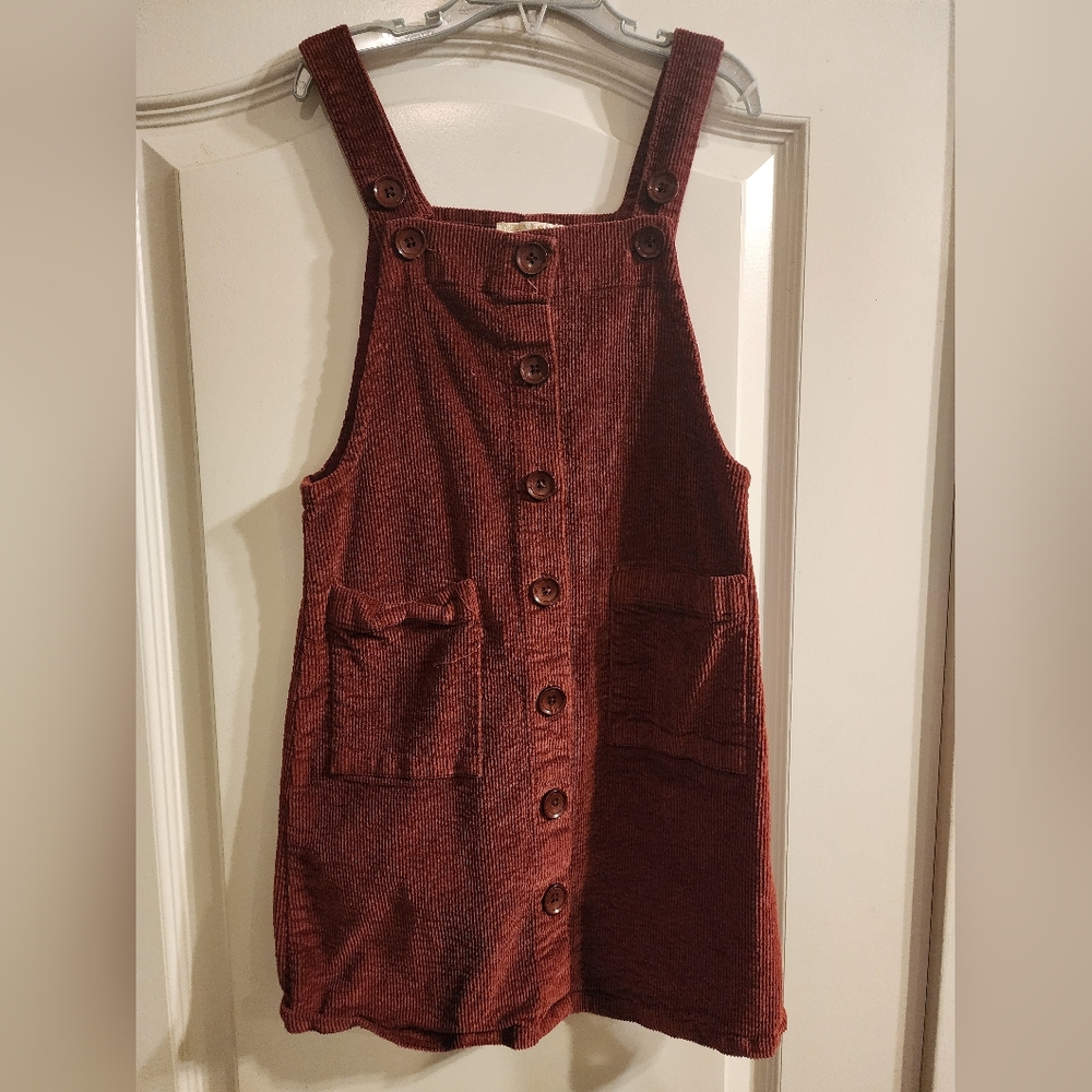 Chelsea & Violet Girls Button Up Corduroy Dress
